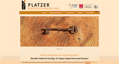 Desktop Screenshot of platzerimmobilien.com